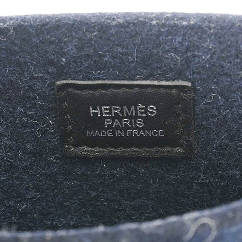 HERMES エルメス エヴリン TPM ブルーニュイ/黒 - Y刻印(2020年頃)  レディース フェルト/ヴォースイフト ショルダーバッグ 未使用 銀蔵