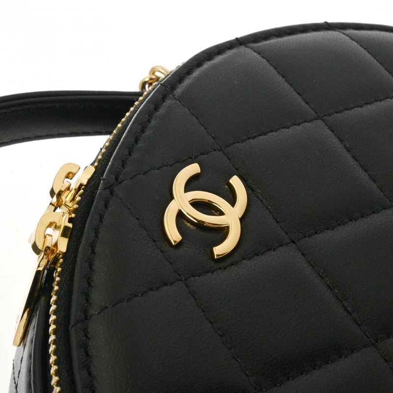 CHANEL シャネル マトラッセ 2WAY チェーン バニティ 黒 AP3088 レディース ラムスキン ショルダーバッグ Aランク 中古 銀蔵