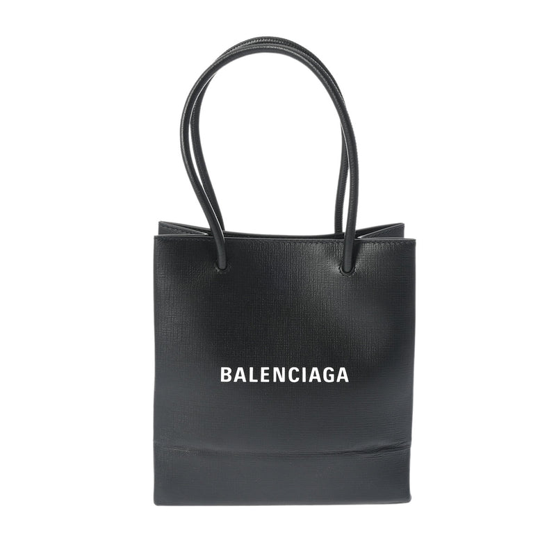 BALENCIAGA バレンシアガ ショッピング トート XXS 2WAYバッグ 黒 597858 レディース カーフ ハンドバッグ Aランク 中古 銀蔵