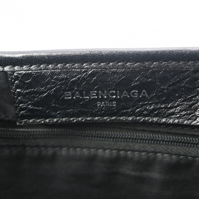 BALENCIAGA バレンシアガ ネイビーカバ S 黒 542017 レディース レザー ハンドバッグ Bランク 中古 銀蔵