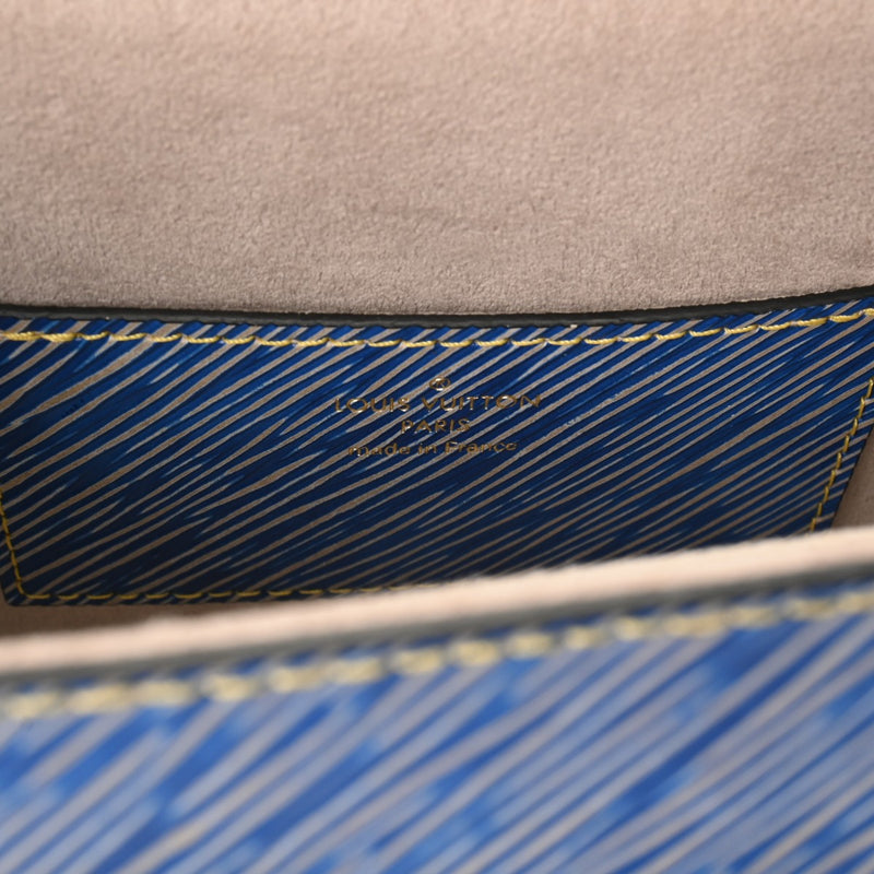 LOUIS VUITTON ルイヴィトン エピ ツイスト MM ブルー M50271 レディース エピレザー ショルダーバッグ Aランク 中古 銀蔵