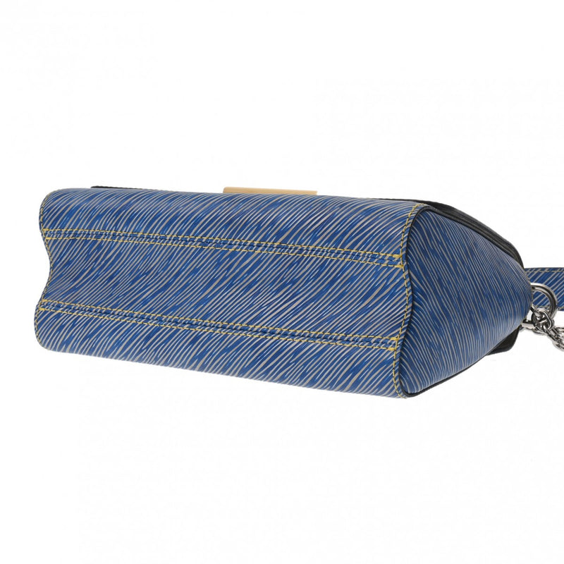 LOUIS VUITTON ルイヴィトン エピ ツイスト MM ブルー M50271 レディース エピレザー ショルダーバッグ Aランク 中古 銀蔵