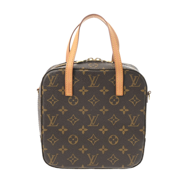 LOUIS VUITTON ルイヴィトン モノグラム スポンティーニ 2WAY ブラウン M47500 レディース モノグラムキャンバス ハンドバッグ Aランク 中古 銀蔵