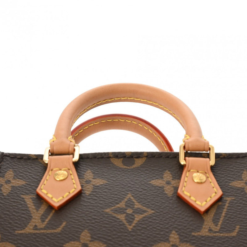 LOUIS VUITTON ルイヴィトン モノグラム プティット サックプラ 2WAY ブラウン M81295 レディース モノグラムキャンバス ハンドバッグ Aランク 中古 銀蔵