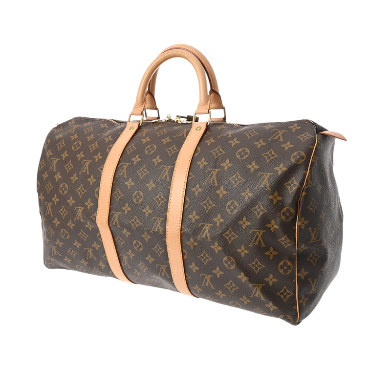 LOUIS VUITTON ルイヴィトン モノグラム キーポル 50 ブラウン M41426 ユニセックス モノグラムキャンバス ボストンバッグ ABランク 中古 銀蔵