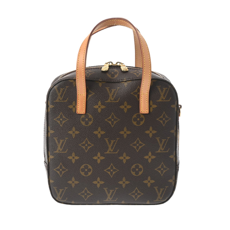 LOUIS VUITTON ルイヴィトン モノグラム スポンティーニ 2WAY ブラウン M47500 レディース モノグラムキャンバス ハンドバッグ Aランク 中古 銀蔵