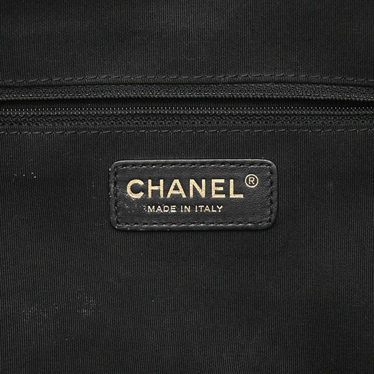 シャネル2WAY 巾着ショルダーバッグ 42976 黒 ゴールド金具 レディース