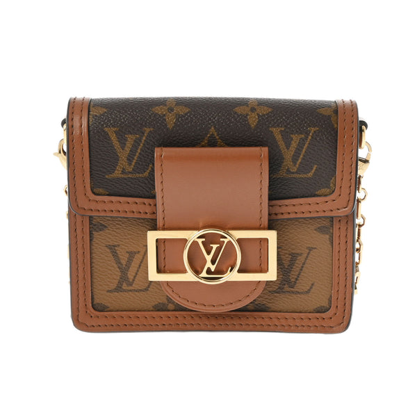 LOUIS VUITTON ルイヴィトン モノグラムリバース ピコ ドーフィーヌ 2WAY ブラウン M82749 レディース モノグラムキャンバス ショルダーバッグ Aランク 中古 銀蔵