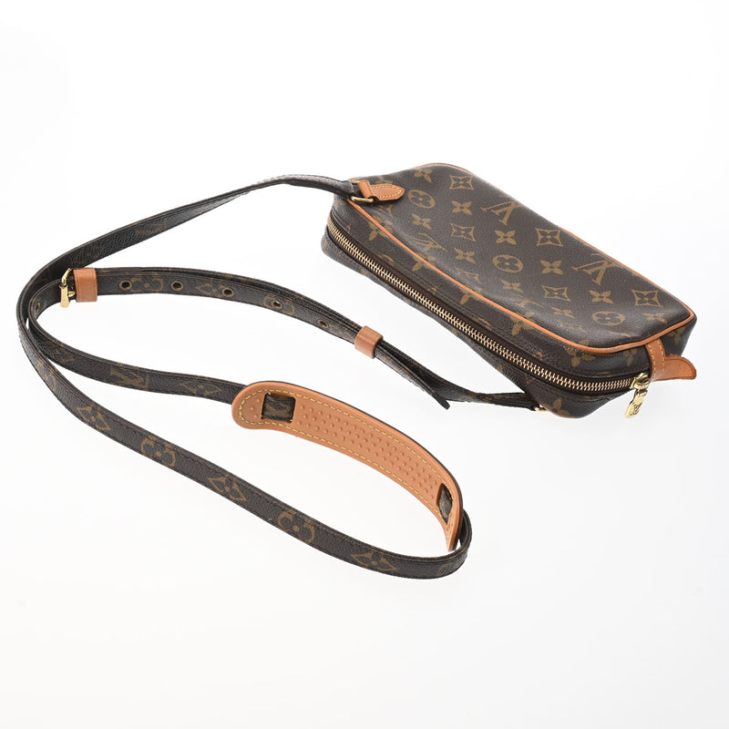 LOUIS VUITTON ルイヴィトン モノグラム ポシェット マルリーバンドリエール ブラウン M51828 レディース モノグラムキャンバス ショルダーバッグ Bランク 中古 銀蔵