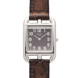 エルメス ケープコッド ドゥブルトゥール CC1.210 ブラック レディース 腕時計 クォーツ 中古 銀蔵