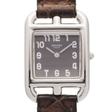 エルメス ケープコッド ドゥブルトゥール CC1.210 ブラック レディース 腕時計 クォーツ 中古 銀蔵