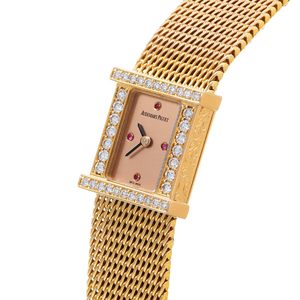 オーデマピゲ CHARLESTON 67027OR.ZZ.1068OR.01 ピンク レディース 腕時計 クォーツ 中古 銀蔵