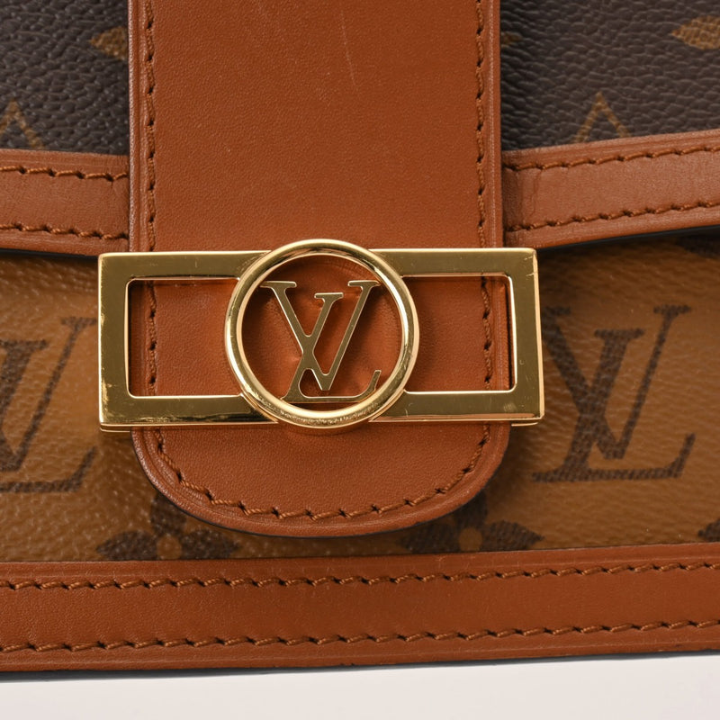 LOUIS VUITTON ルイヴィトン モノグラム バムバッグ ドーフィーヌ ブラウン M44586 レディース モノグラムキャンバス モノグラムリバースキャンバス ボディバッグ Aランク 中古 銀蔵