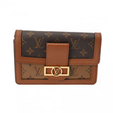 LOUIS VUITTON ルイヴィトン モノグラム バムバッグ ドーフィーヌ ブラウン M44586 レディース モノグラムキャンバス モノグラムリバースキャンバス ボディバッグ Aランク 中古 銀蔵