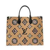 LOUIS VUITTON ルイヴィトン モノグラム ワイルドアットハート オンザゴー GM 2WAYトート アリゾナベージュ M45814 レディース モノグラムキャンバス ハンドバッグ Aランク 中古 銀蔵