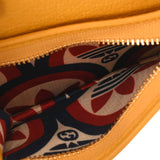 GUCCI グッチ アディダスコラボ ホースビット ショルダーウォレット イエロー/黒 702248 レディース レザー 二つ折り財布 未使用 銀蔵