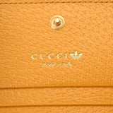 GUCCI グッチ アディダスコラボ ホースビット ショルダーウォレット イエロー/黒 702248 レディース レザー 二つ折り財布 未使用 銀蔵