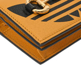 GUCCI グッチ アディダスコラボ ホースビット ショルダーウォレット イエロー/黒 702248 レディース レザー 二つ折り財布 未使用 銀蔵