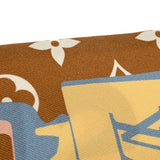 LOUIS VUITTON ルイヴィトン バンドー LV アンロックト マルチカラー M77674 レディース シルク100％ スカーフ ABランク 中古 銀蔵