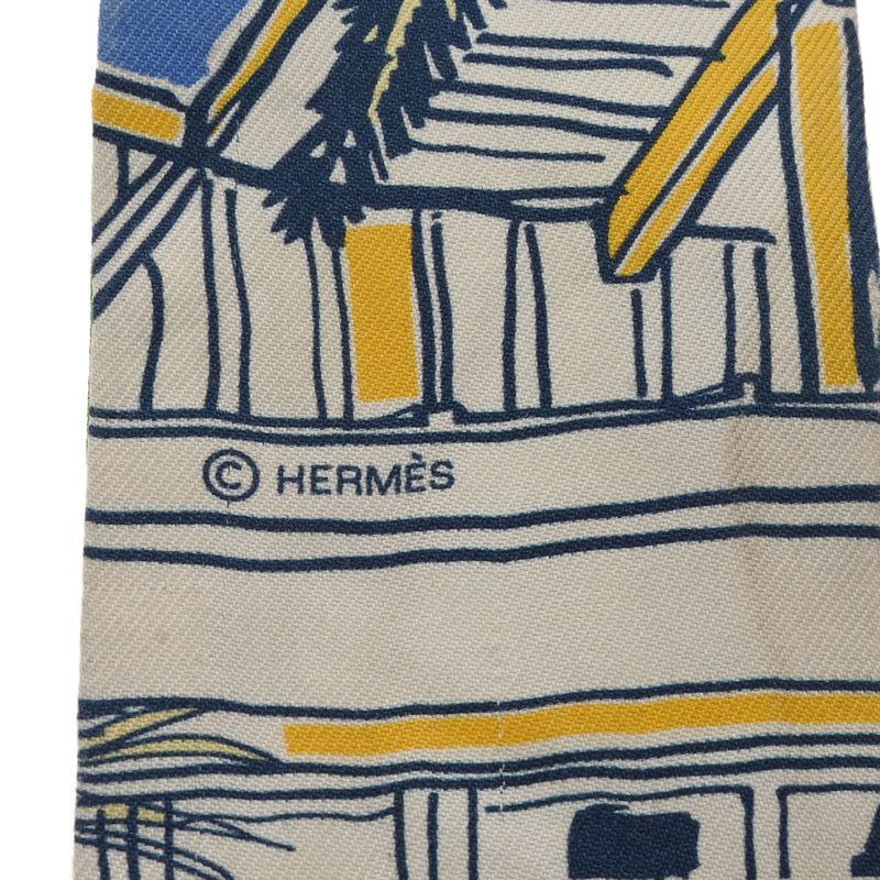 HERMES エルメス ツイリー RAYURES D'ETE マルチカラー - レディース シルク100％ スカーフ ABランク 中古 銀蔵