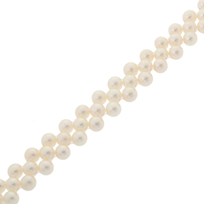 MIKIMOTO ミキモト 3連パール レディース K18イエローゴールド ブレスレット Aランク 中古 銀蔵