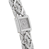 BVLGARI ブルガリ ミニトリカ ダイヤ文字盤 ダイヤブレスレット BJ07W レディース WG 腕時計 クォーツ Aランク 中古 銀蔵