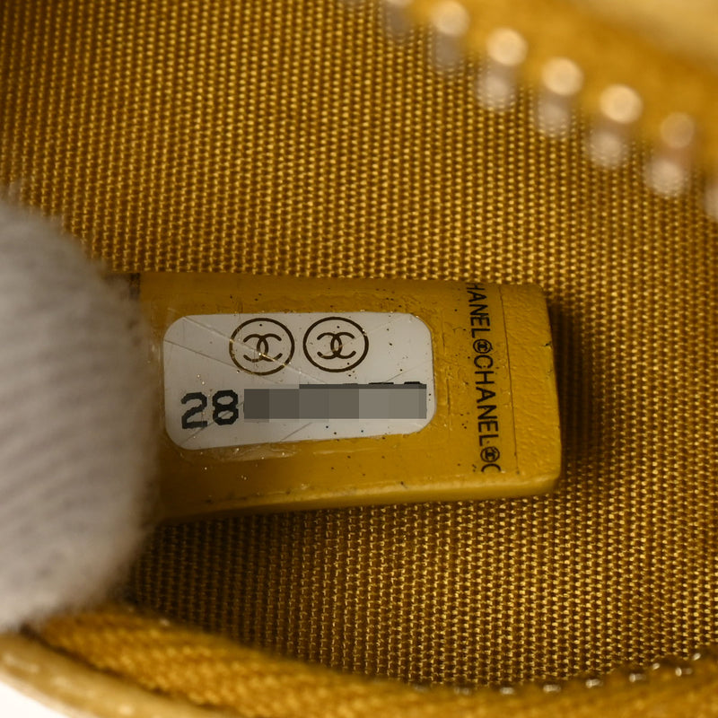 CHANEL シャネル CCフィリグリー チェーンショルダー 黄色 AP0365 レディース キャビアスキン ショルダーバッグ Aランク 中古 銀蔵