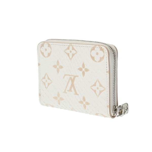 LOUIS VUITTON ルイヴィトン エキゾチックレザー ジッピーコインパース 白/ゴールド N97726 ユニセックス パイソン コインケース 新同 中古 銀蔵