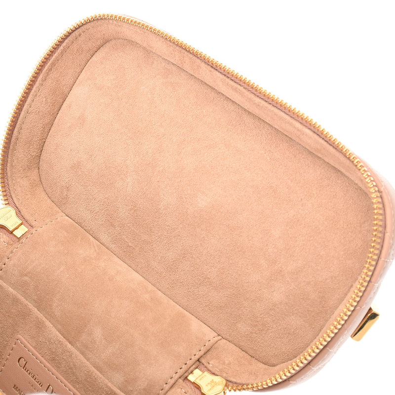 CHRISTIAN DIOR クリスチャンディオール DIORTRAVEL ヴァニティスモール ピンク ゴールド金具 S5488UNTR レディース ラムスキン ショルダーバッグ Aランク 中古 銀蔵