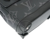 LOUIS VUITTON ルイヴィトン モノグラム ポルトクレ ミニ スティーマー 黒 M00340 レディース モノグラムエクリプスキャンバス ポーチ Aランク 中古 銀蔵