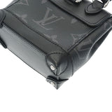 LOUIS VUITTON ルイヴィトン モノグラム ポルトクレ ミニ スティーマー 黒 M00340 レディース モノグラムエクリプスキャンバス ポーチ Aランク 中古 銀蔵