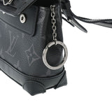 LOUIS VUITTON ルイヴィトン モノグラム ポルトクレ ミニ スティーマー 黒 M00340 レディース モノグラムエクリプスキャンバス ポーチ Aランク 中古 銀蔵