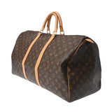 LOUIS VUITTON ルイヴィトン モノグラム キーポル 55 ブラウン M41424 ユニセックス モノグラムキャンバス ボストンバッグ ABランク 中古 銀蔵