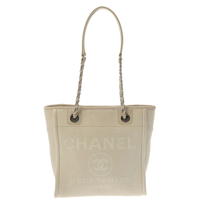 シャネルドーヴィル PM アイボリー レディース キャンバス トートバッグ A66939 CHANEL 中古 – 銀蔵オンライン