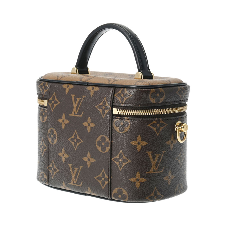 LOUIS VUITTON ルイヴィトン モノグラムリバース ヴァニティNV PM 2WAY ブラウン M45165 レディース モノグラムキャンバス ハンドバッグ Aランク 中古 銀蔵