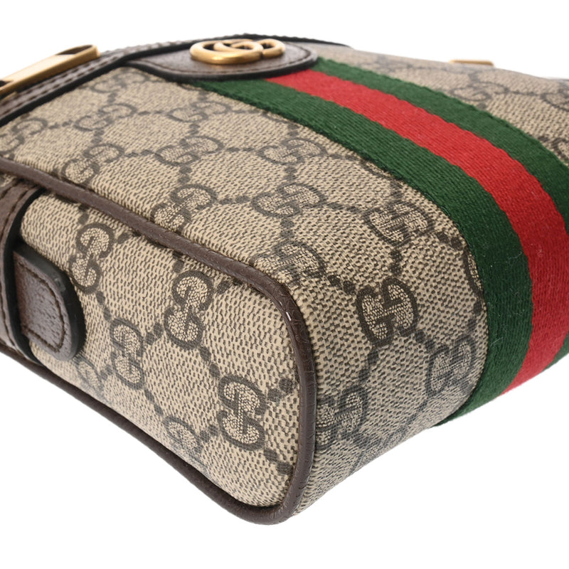 GUCCI グッチ GGマーモント オフィディア ショルダーバッグ ベージュ 735403 レディース PVC ショルダーバッグ Aランク 中古 銀蔵