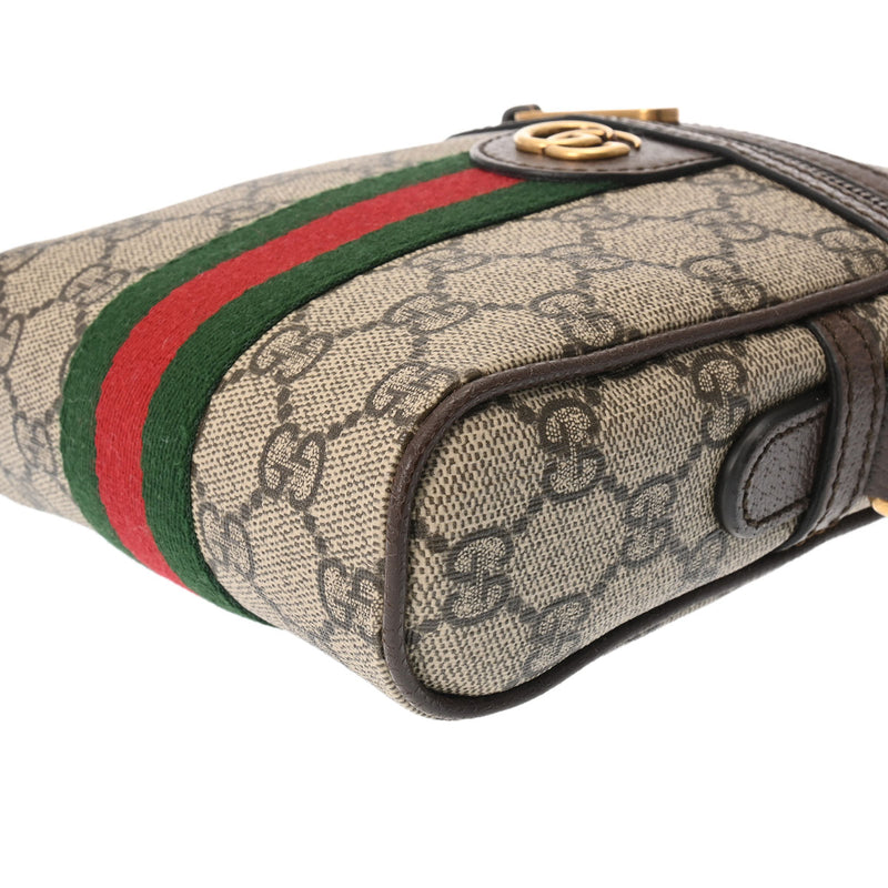 GUCCI グッチ GGマーモント オフィディア ショルダーバッグ ベージュ 735403 レディース PVC ショルダーバッグ Aランク 中古 銀蔵