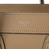 CELINE セリーヌ ラゲージ ナノショッパー ベージュ シルバー金具 189243 レディース ドラムドカーフ ハンドバッグ Aランク 中古 銀蔵