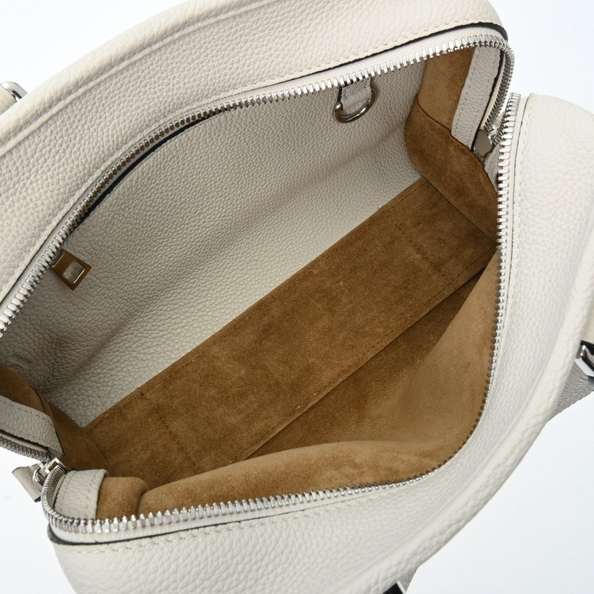 ロエベアマソナ 23 2WAY 白 シルバー金具 レディース