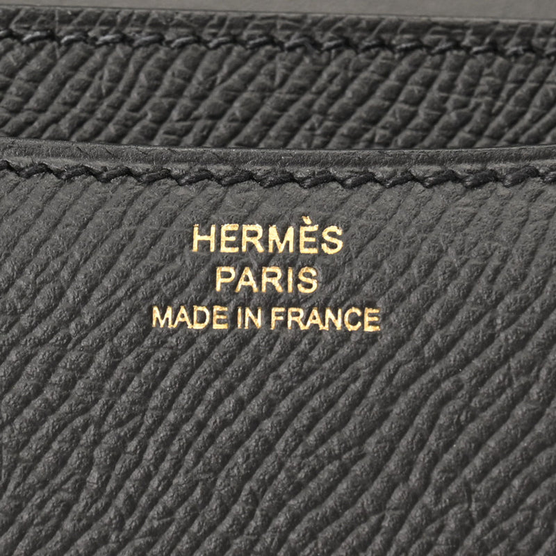 HERMES エルメス コンスタンス3 ミニ 18 黒 ローズゴールド金具 - Z刻印(2021年頃) レディース ヴォーエプソン ショルダーバッグ Aランク 中古 銀蔵