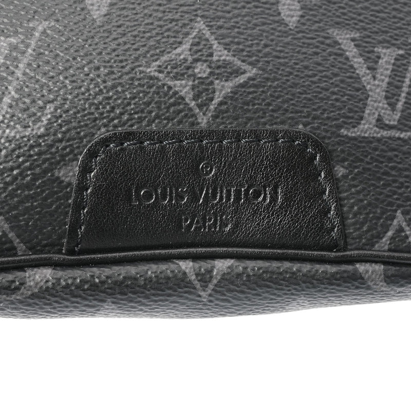 LOUIS VUITTON ルイヴィトン モノグラムエクリプス ディスカバリー バムバッグ 黒 /グレー M44336 メンズ モノグラムエクリプスキャンバス ボディバッグ Aランク 中古 銀蔵