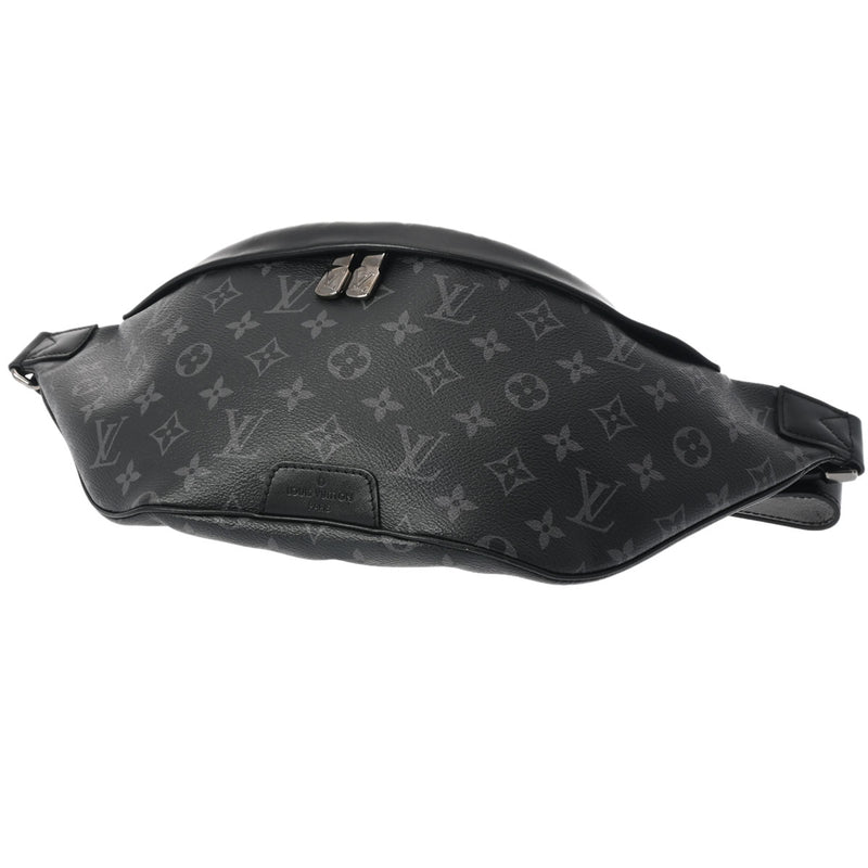 LOUIS VUITTON ルイヴィトン モノグラムエクリプス ディスカバリー バムバッグ 黒 /グレー M44336 メンズ モノグラムエクリプスキャンバス ボディバッグ Aランク 中古 銀蔵