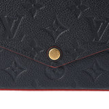 LOUIS VUITTON ルイヴィトン モノグラムアンプラント ポシェット フェリシー マリーヌルージュ M64099 レディース レザー チェーンウォレット Aランク 中古 銀蔵