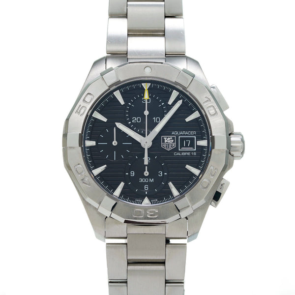 TAG HEUER タグホイヤー カレラ クロノグラフ CAY2110.BA0927 メンズ SS 腕時計 自動巻き 黒文字盤 Aランク 中古 銀蔵