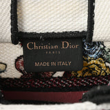 CHRISTIAN DIOR クリスチャンディオール ブックトート ミニ フォンバッグ 白/マルチ S5555JEMFM933 レディース ジャガード ハンドバッグ Aランク 中古 銀蔵