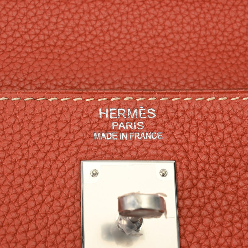 HERMES エルメス ケリー 35 内縫い アマゾン 2WAY サンギーヌ パラジウム金具 - □O刻印(2011年頃) レディース トリヨンクレマンス ハンドバッグ Bランク 中古 銀蔵