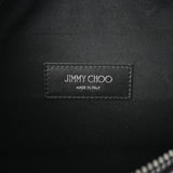 JIMMY CHOO ジミーチュウ スタッズ バイカラー グレー/ブラック ユニセックス レザー ウエストバッグ Aランク 中古 銀蔵