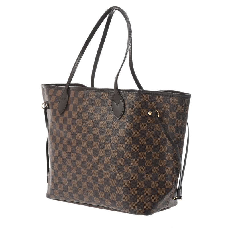 LOUIS VUITTON ルイヴィトン ダミエ ネヴァーフル MM ブラウン N51105 レディース ダミエキャンバス トートバッグ Aランク 中古 銀蔵