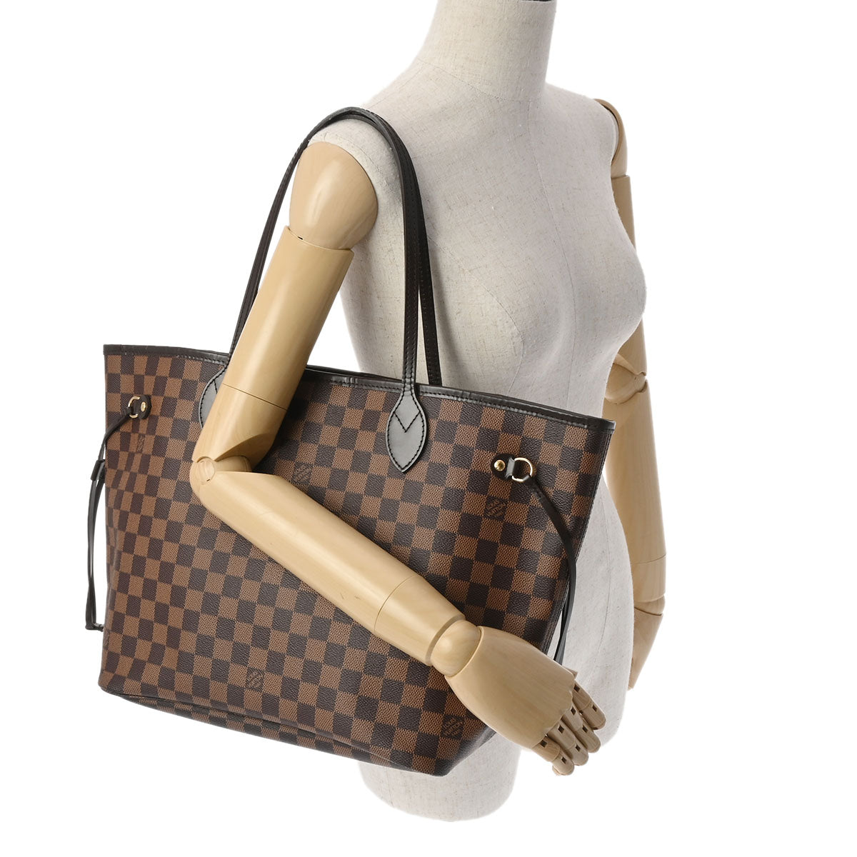 ルイヴィトンネヴァーフルMM 旧型 14137 ブラウン レディース ダミエキャンバス トートバッグ N51105 LOUIS VUITTON 中古  – 銀蔵オンライン