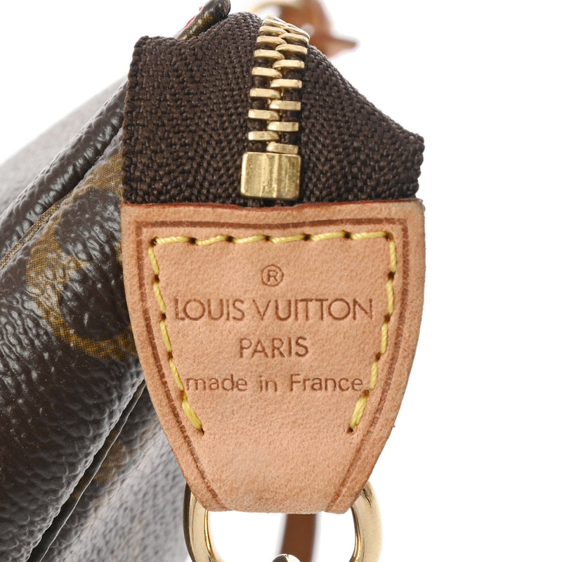 LOUIS VUITTON ルイヴィトン モノグラムチェリー ポシェットアクセソワール ブラウン M95008 レディース モノグラムキャンバス アクセサリーポーチ Bランク 中古 銀蔵